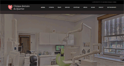 Desktop Screenshot of cliniquedentaireduquartier.com